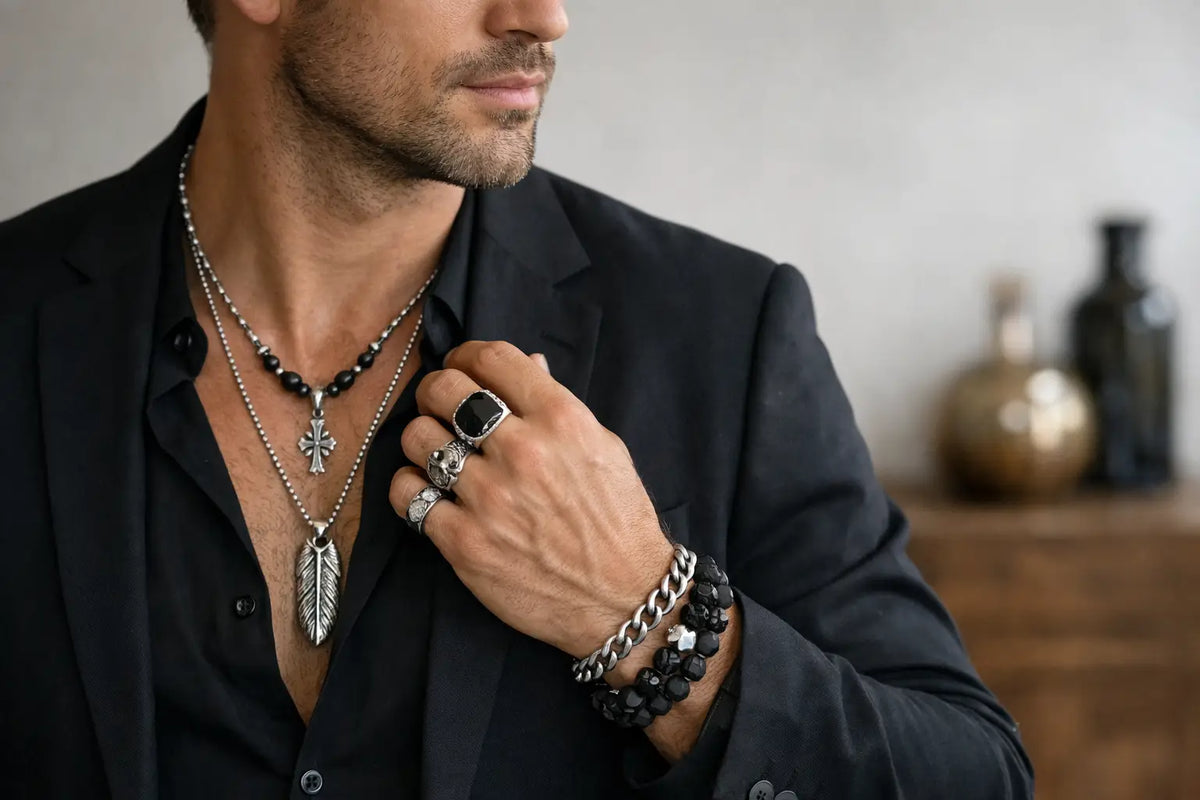 How to Wear Mens Statement Jewellery