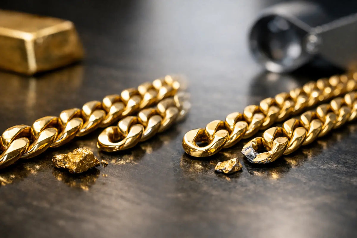 Solid Gold Chain vs Gold Plated