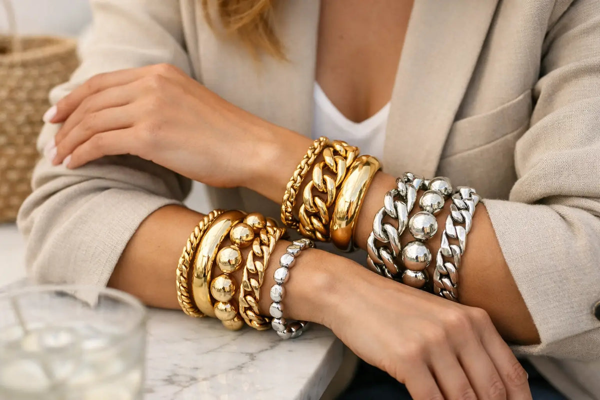 Chunky Bracelet Sets UK for Bold Matching Looks