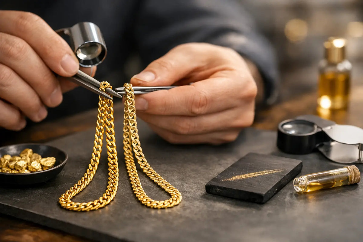 How to Tell if a Chain Is Gold or Gold Plated