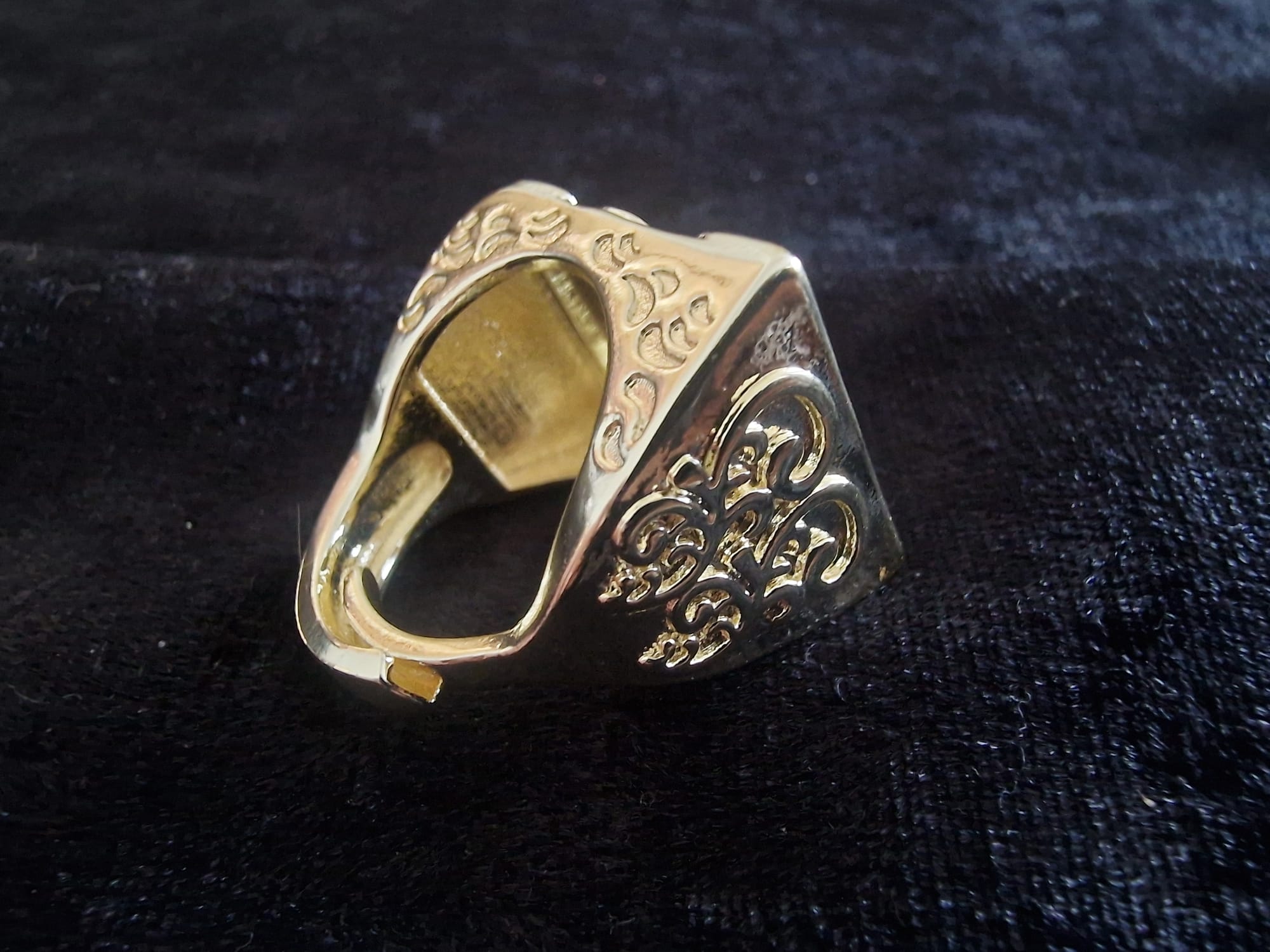 Gold Plated Dad Ring | Adjustable Size