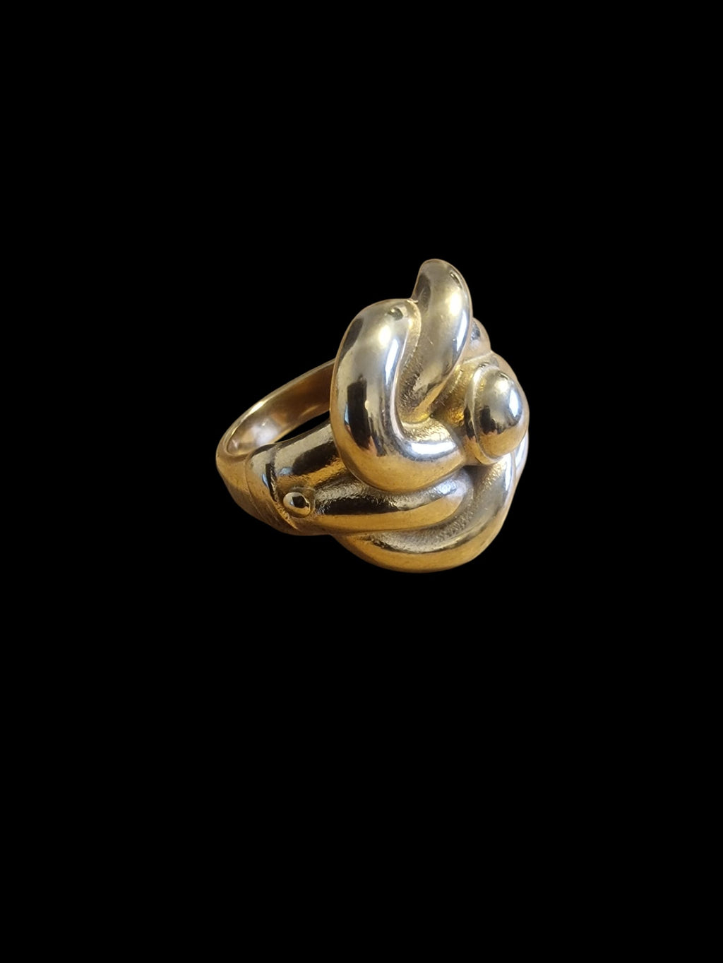 Gold Plated Knot Ring