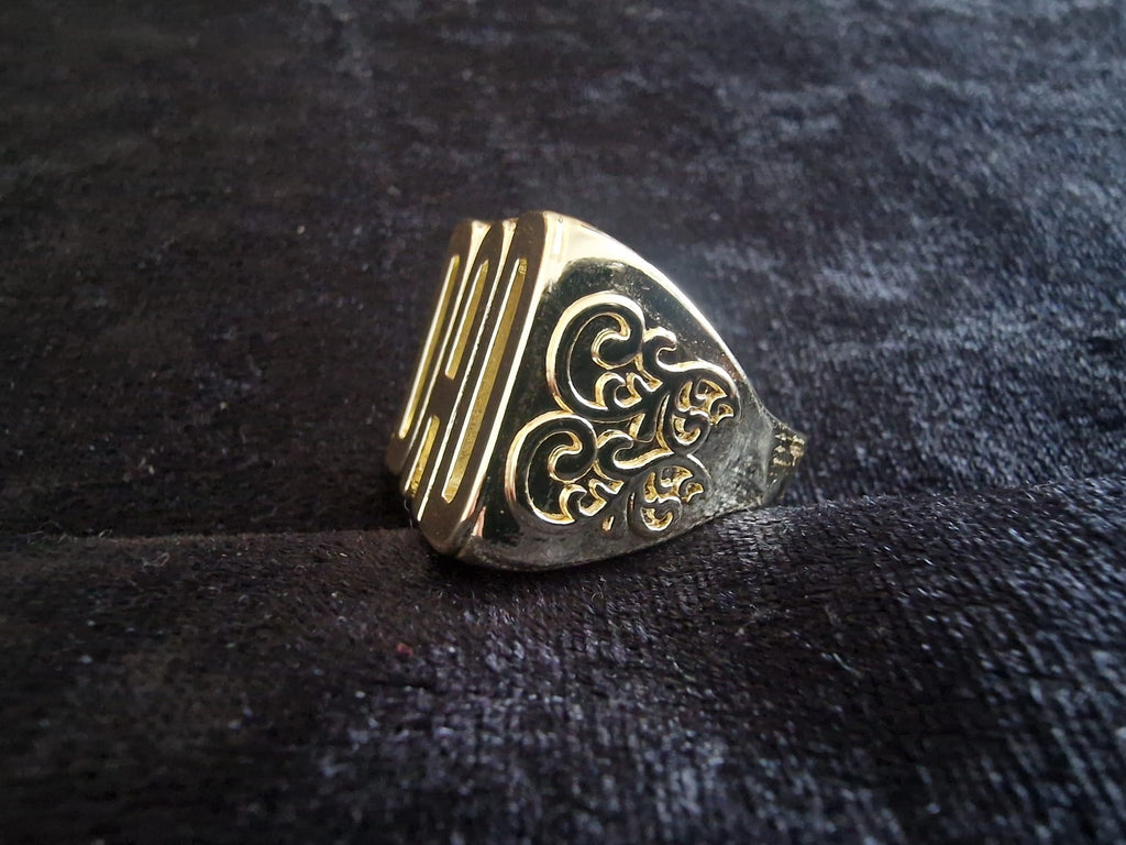 Gold Plated Dad Ring | Adjustable Size