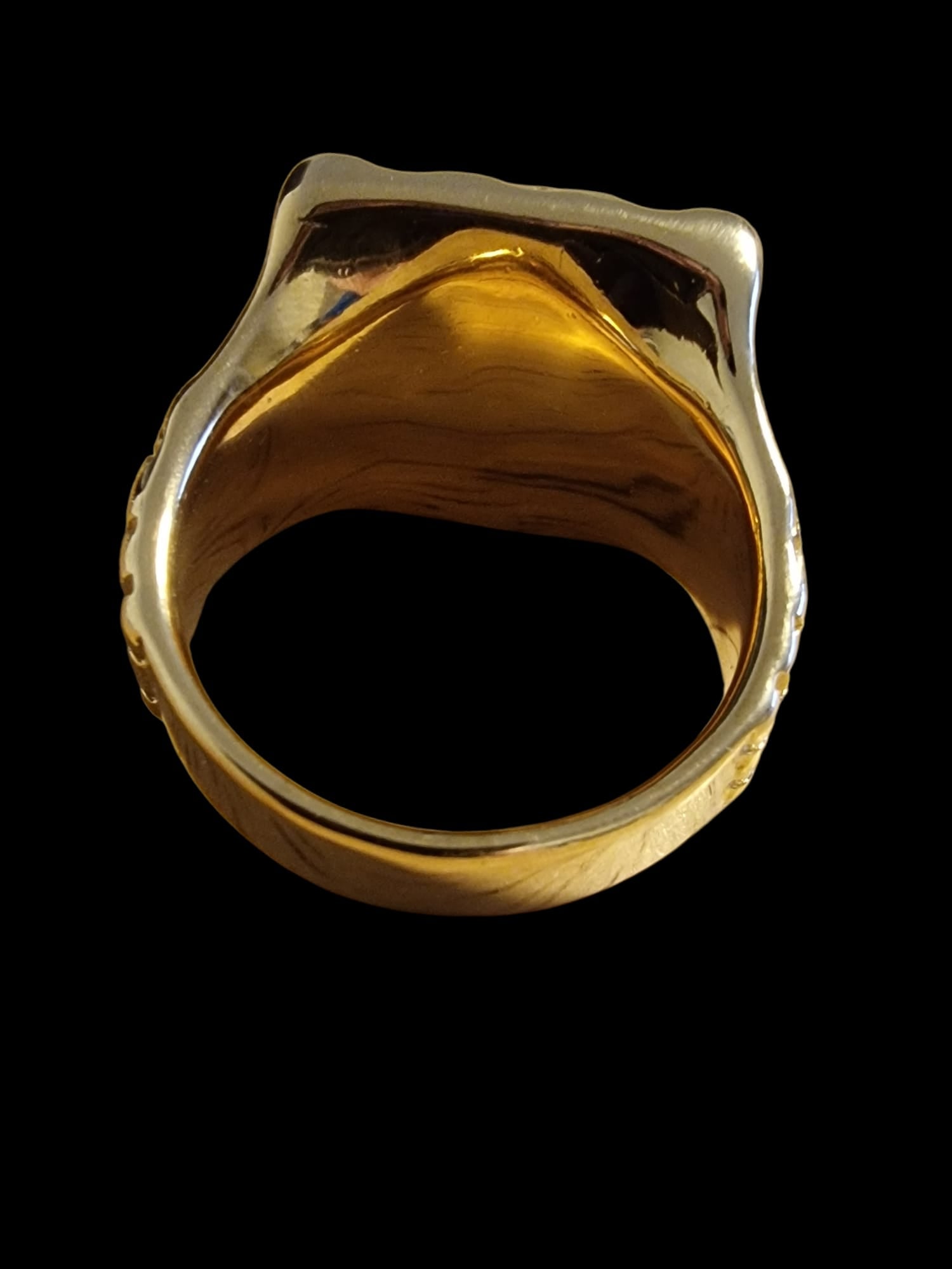 Gold Plated Pyramid Ring