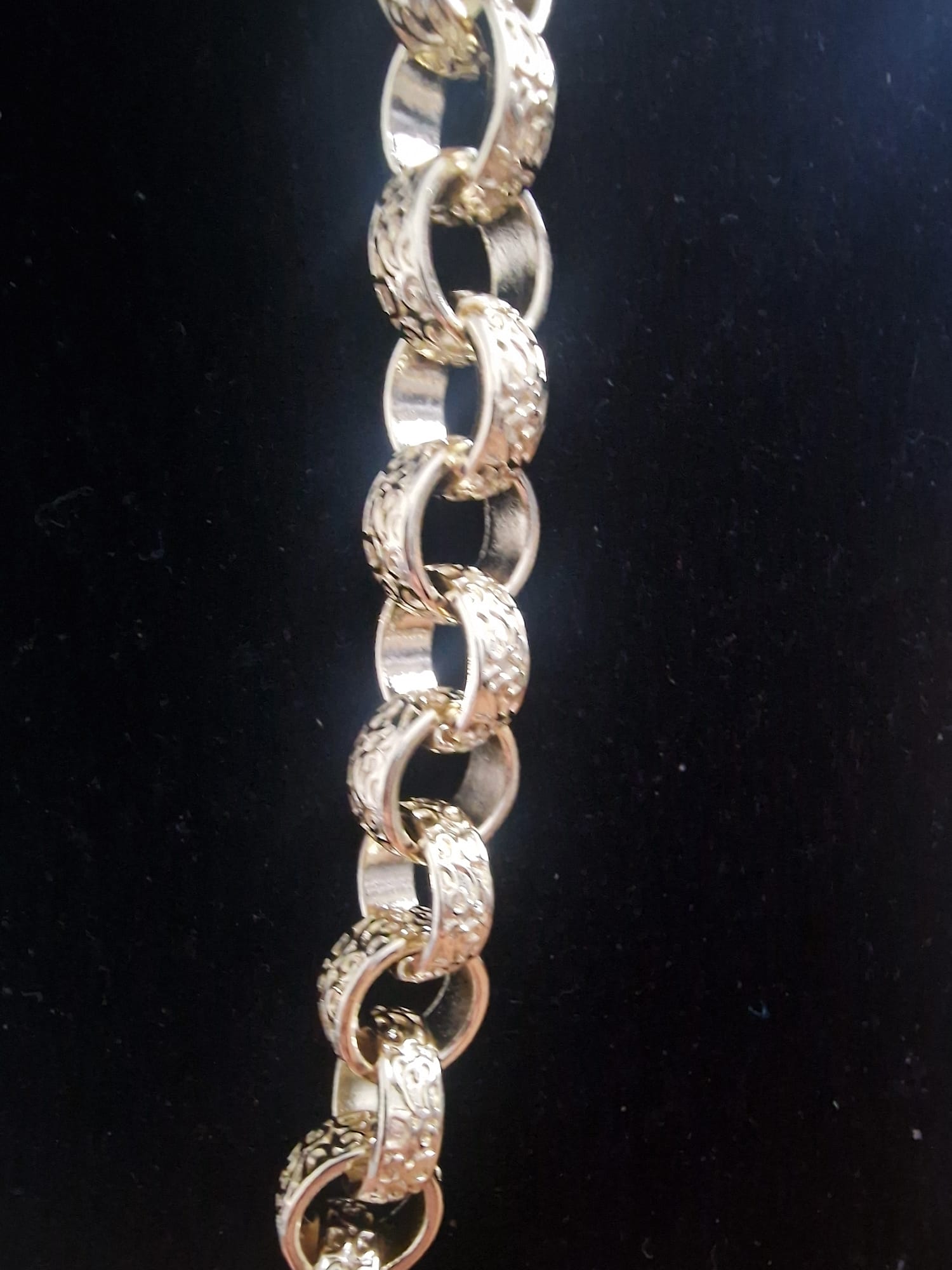 24" (15mm) Gold Plated Belcher Chain & 9 1/2" Matching Bracelet
