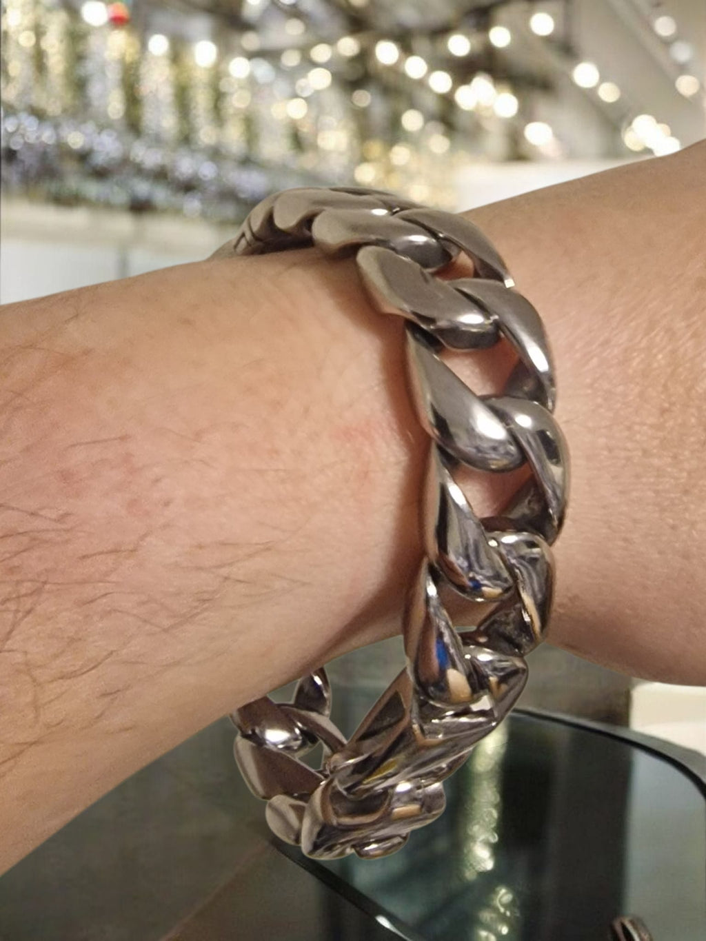 Gold or silver Plated Boxing Glove Cuban Bracelet Tarnish Proof Romany Boxer Bling