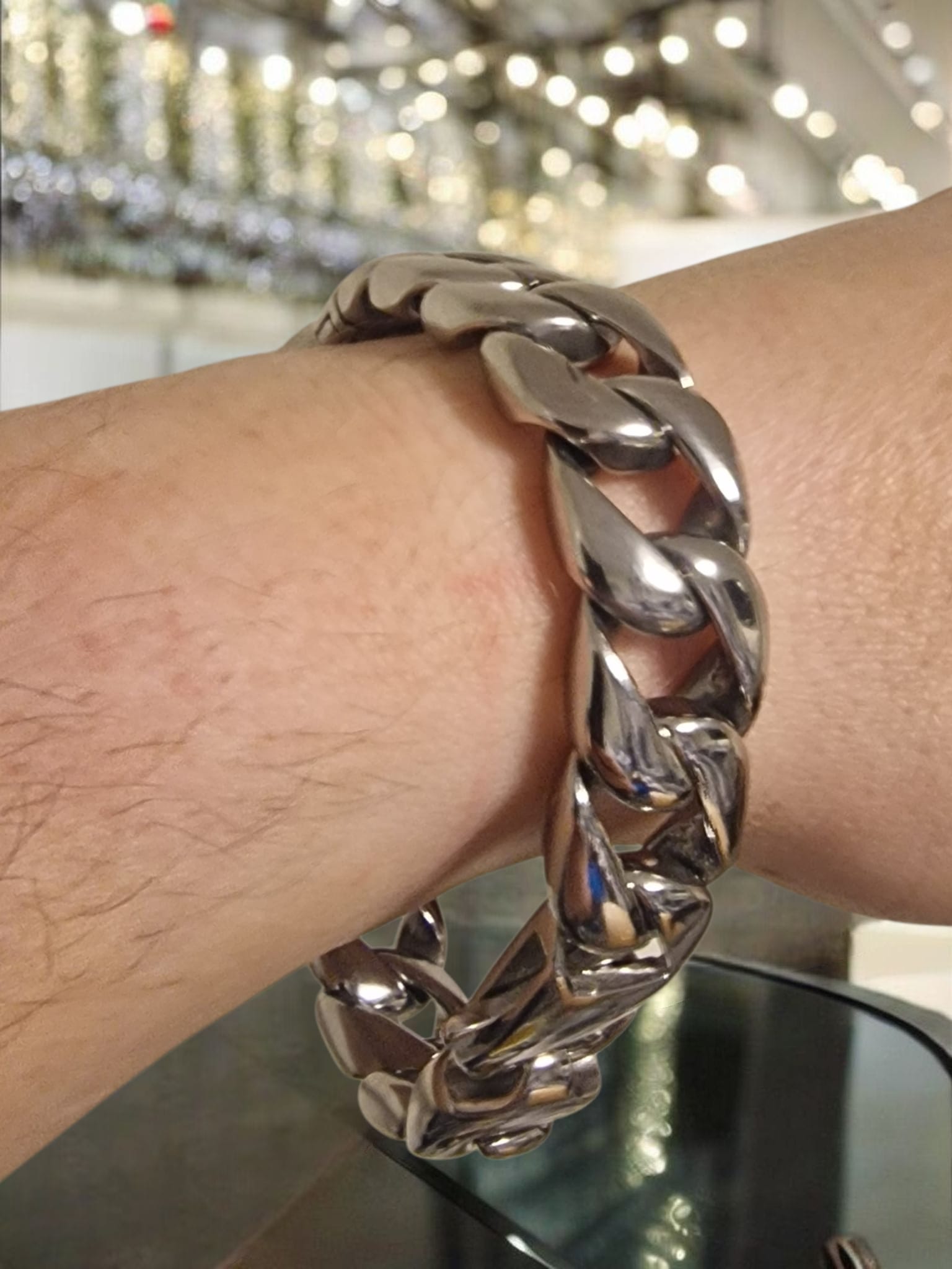 Gold or silver Plated Boxing Glove Cuban Bracelet Tarnish Proof Romany Boxer Bling