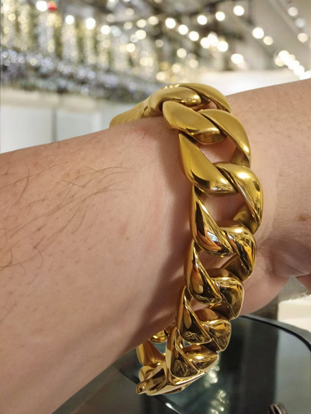 Gold or silver Plated Boxing Glove Cuban Bracelet Tarnish Proof Romany Boxer Bling