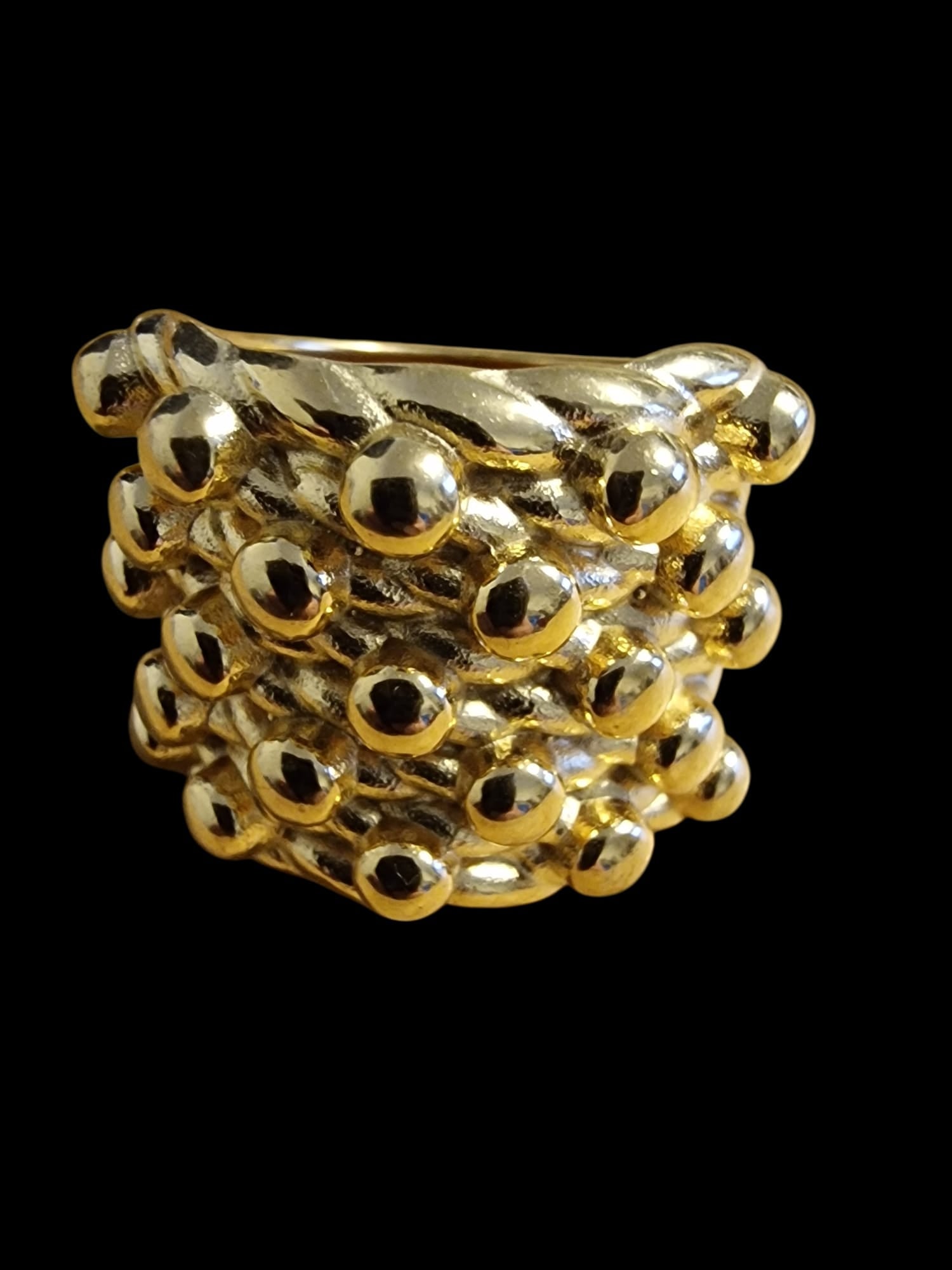 Gold Plated Keeper Ring