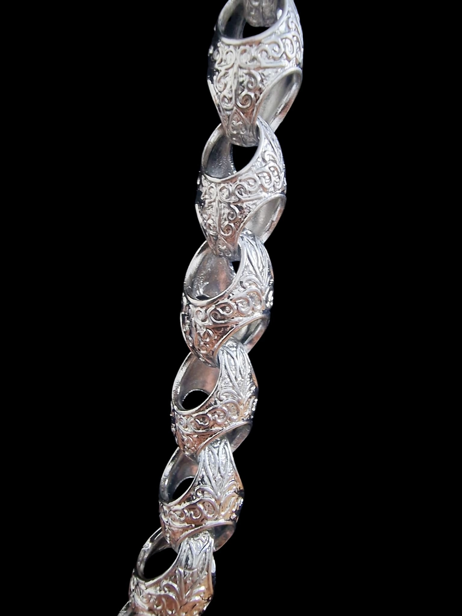 24" (13mm) Silver  Plated Acorn Chain