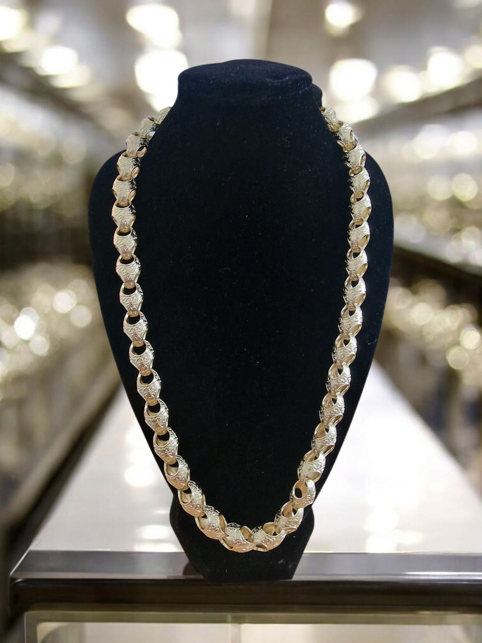 24" (13mm) Gold Plated Acorn Chain