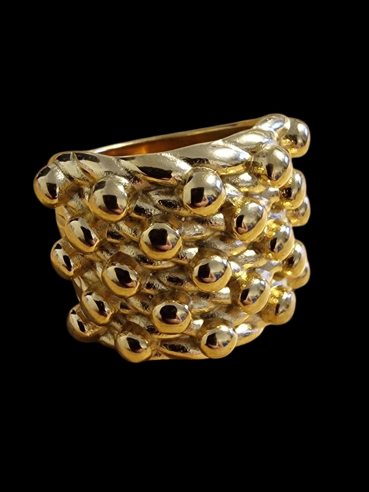 Gold Plated Keeper Ring