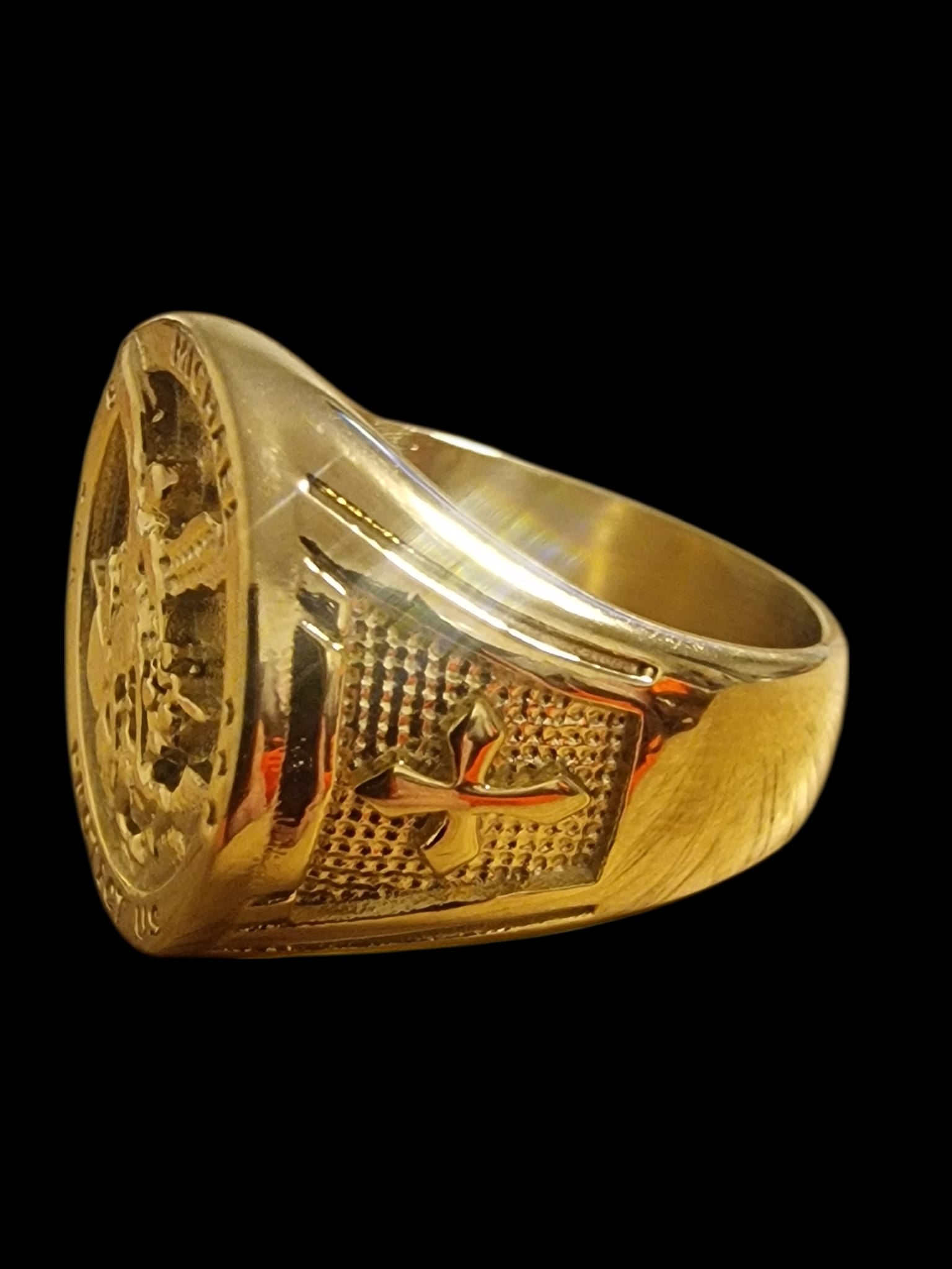 Gold Plated Sovereign Style Ring