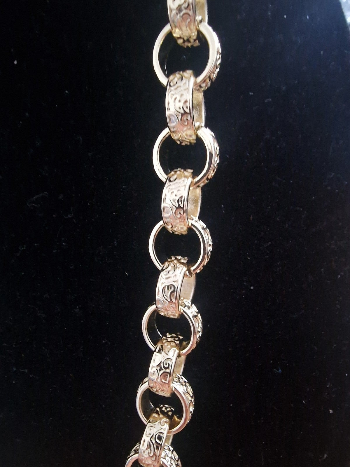 24" (15mm) Gold Plated Belcher Chain & 9 1/2" Matching Bracelet