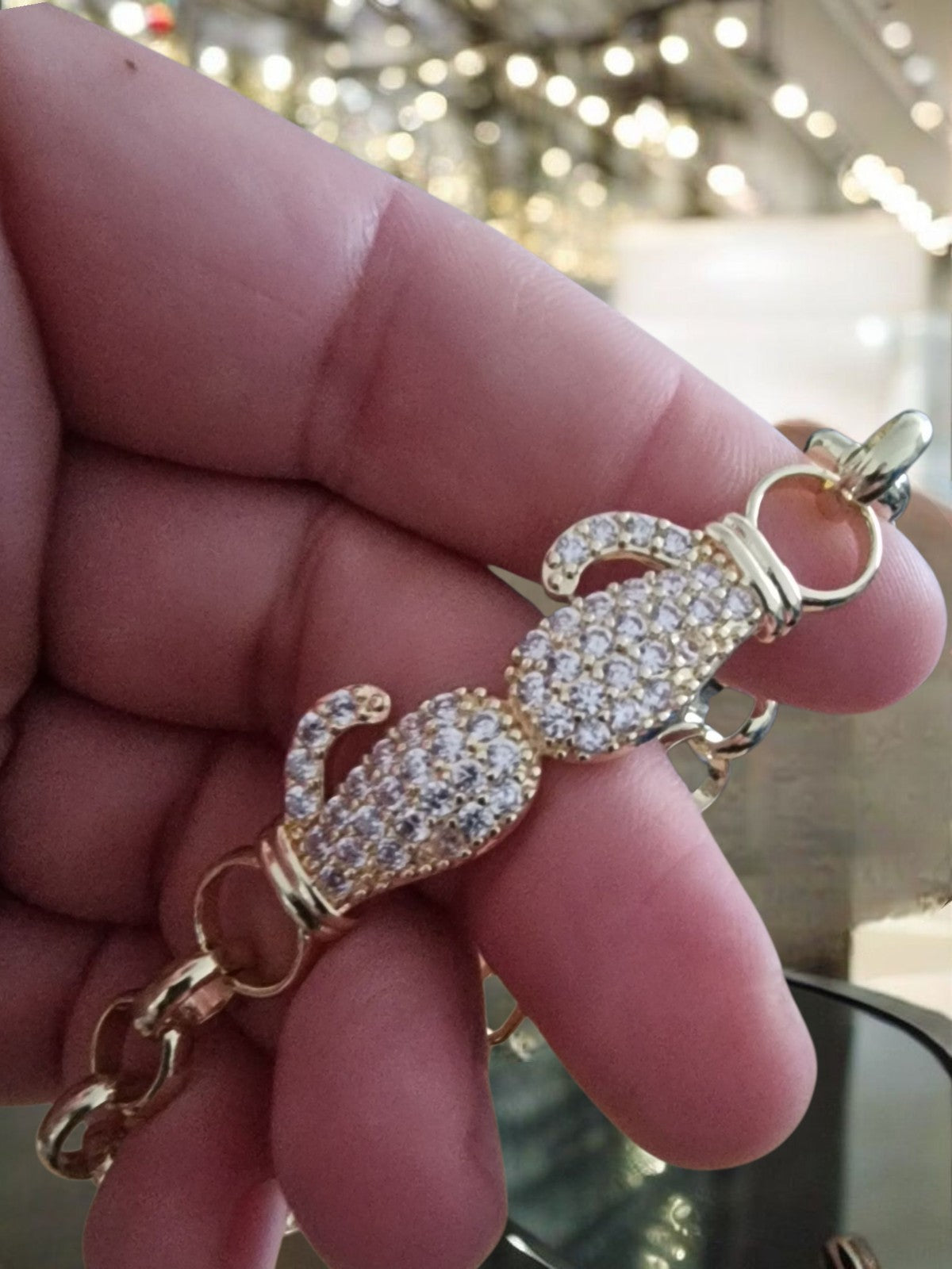 Gold Plated Belcher Boxing Glove Bracelet