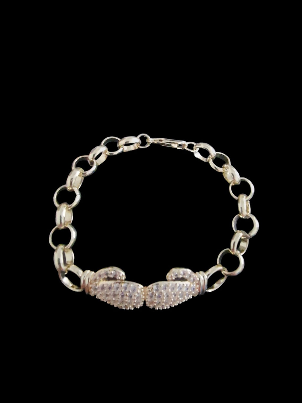 Gold Plated Belcher Boxing Glove Bracelet