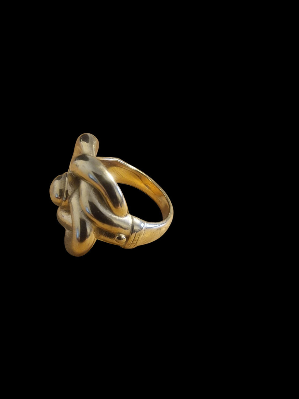 Gold Plated Knot Ring