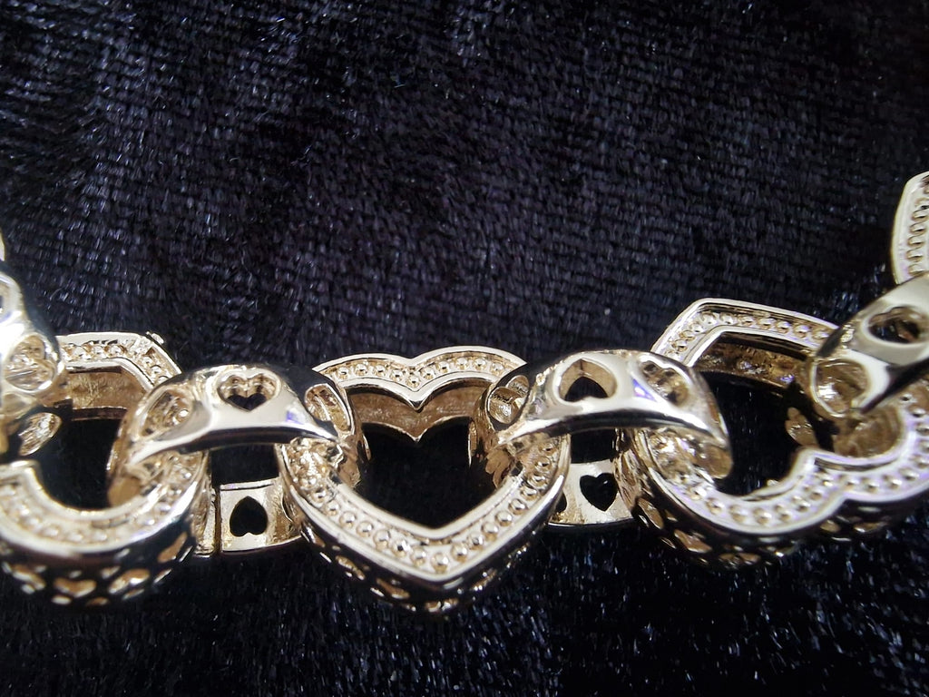 Gold Plated Heart Shape Belcher Bracelet