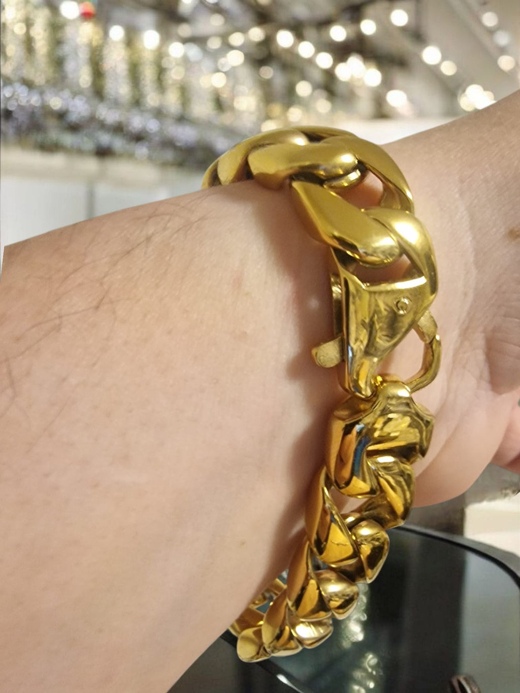 Gold or silver Plated Boxing Glove Cuban Bracelet Tarnish Proof Romany Boxer Bling