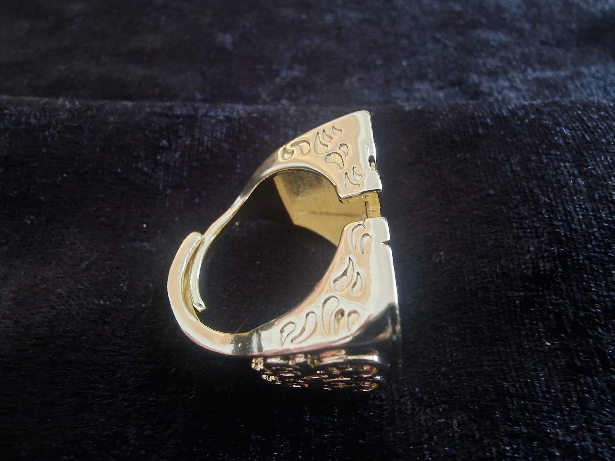 Gold Plated Dad Ring | Adjustable Size