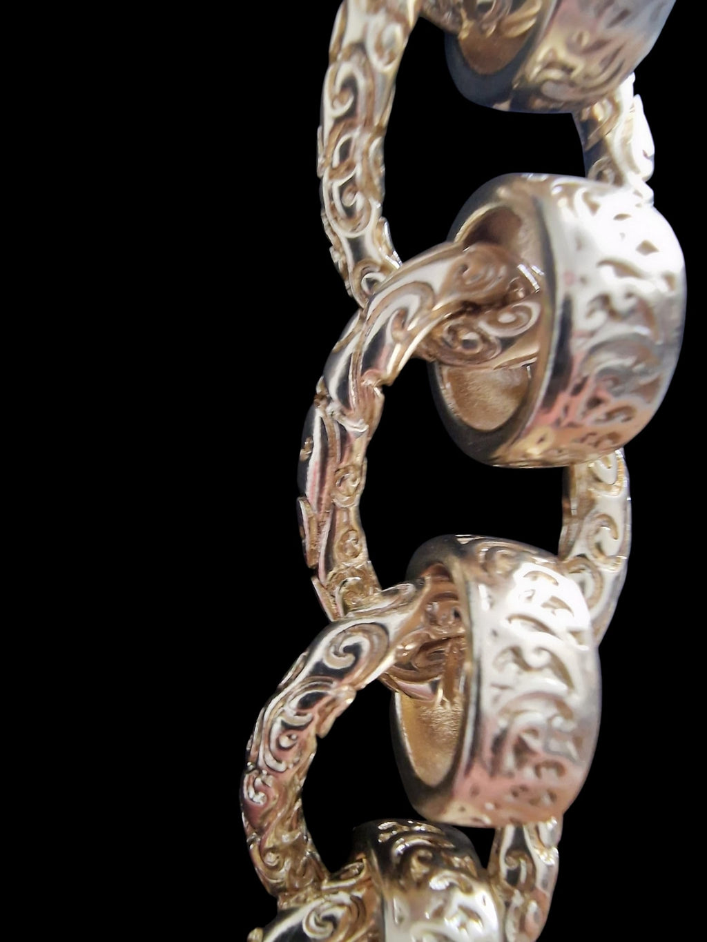 25" Gold Plated Roller Ball Chain