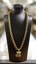 Gold Plated Gypsy Wagon & 24" (9mm) Gold Plated Belcher