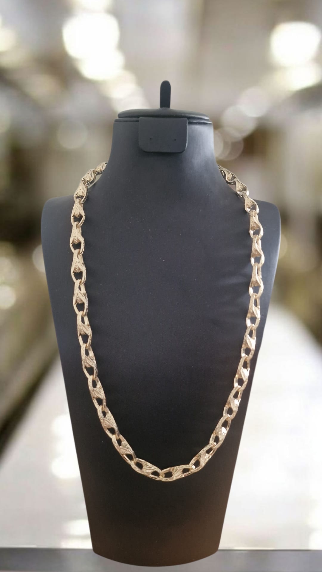 24" Gold Plated Tulip Chain (9mm)