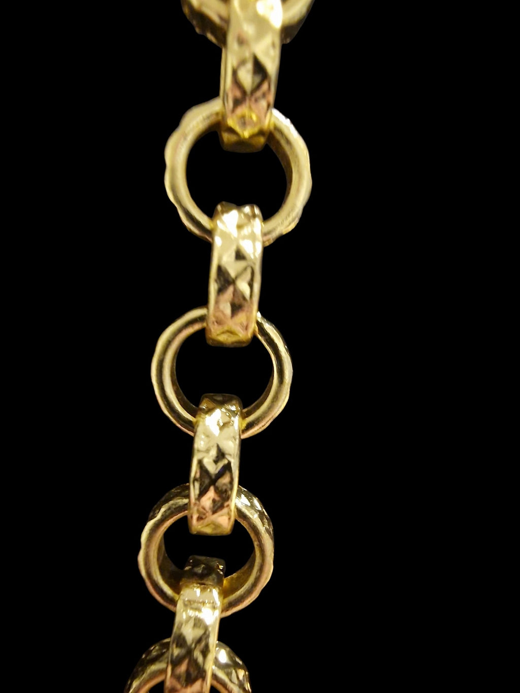 24" (9mm) Gold Plated Belcher Chain  &  Rag Doll Pendant