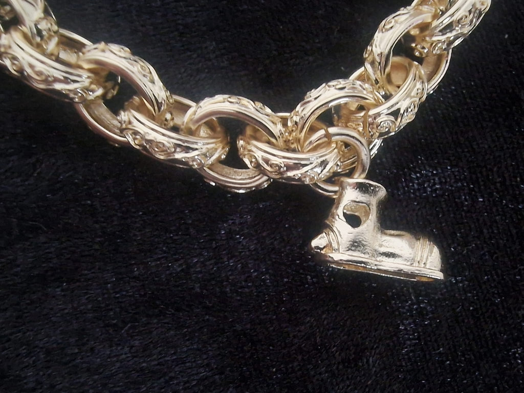 Gold Plated Gypsy Belcher Charm Bracelet Romany Bling Gypsy Wagon , Bird Cage