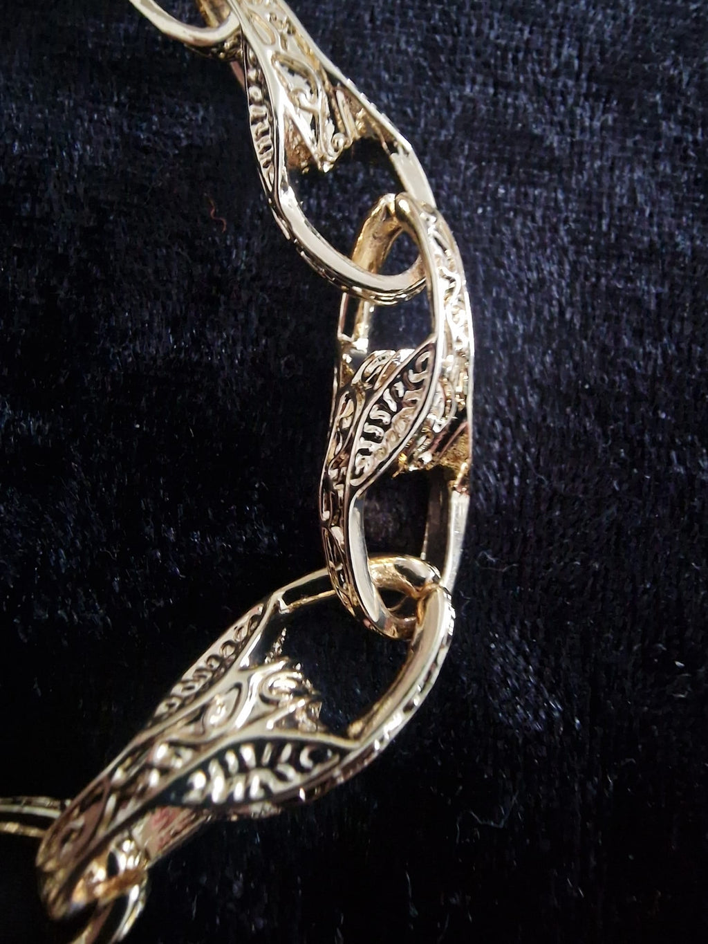 Gold Plated Victorian Cross Pendant | 24" 9mm Belcher or Tulip Chain
