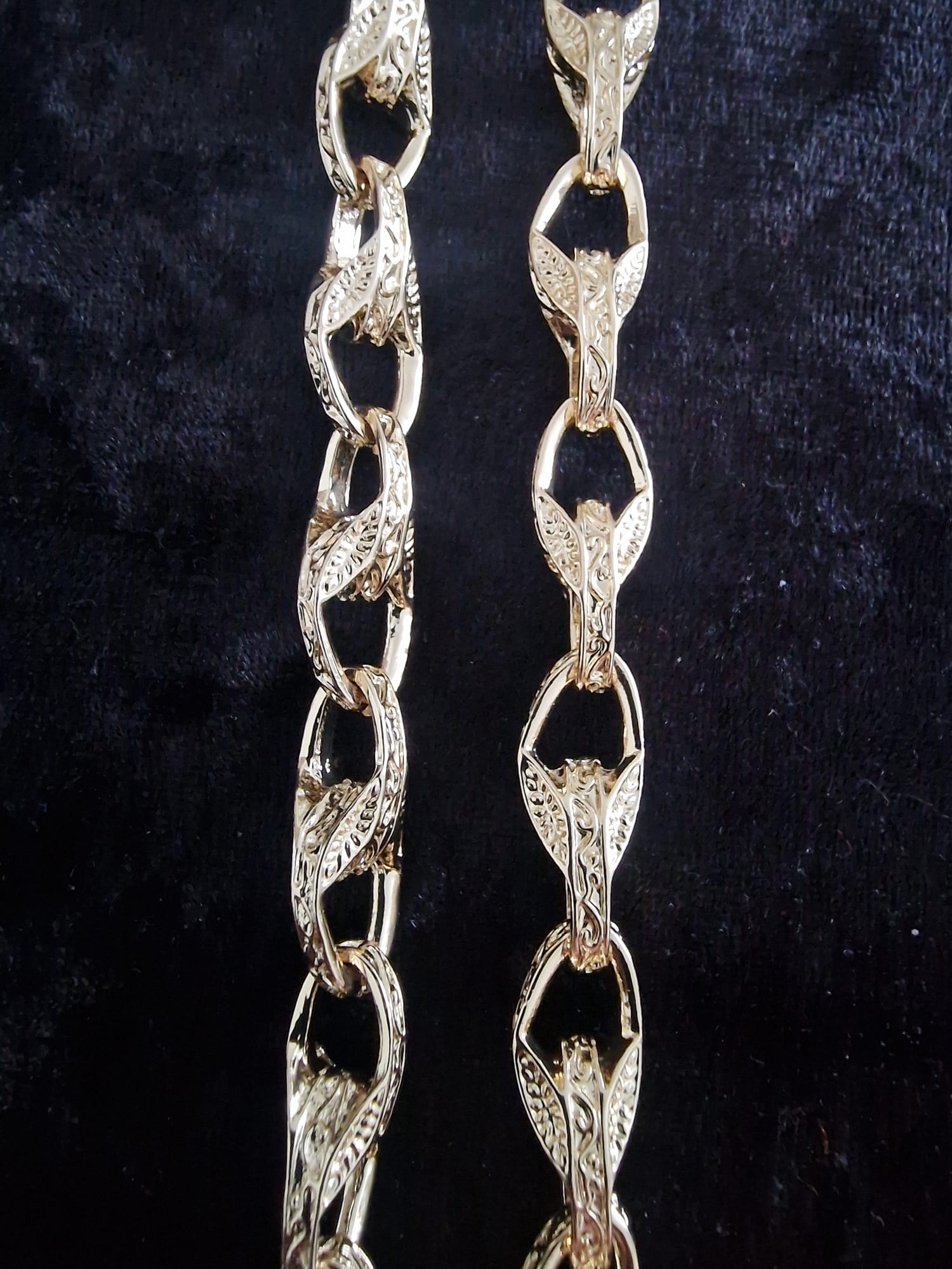 Fully Iced Out Cross Pendant & 24" Gold Plated Chain Set