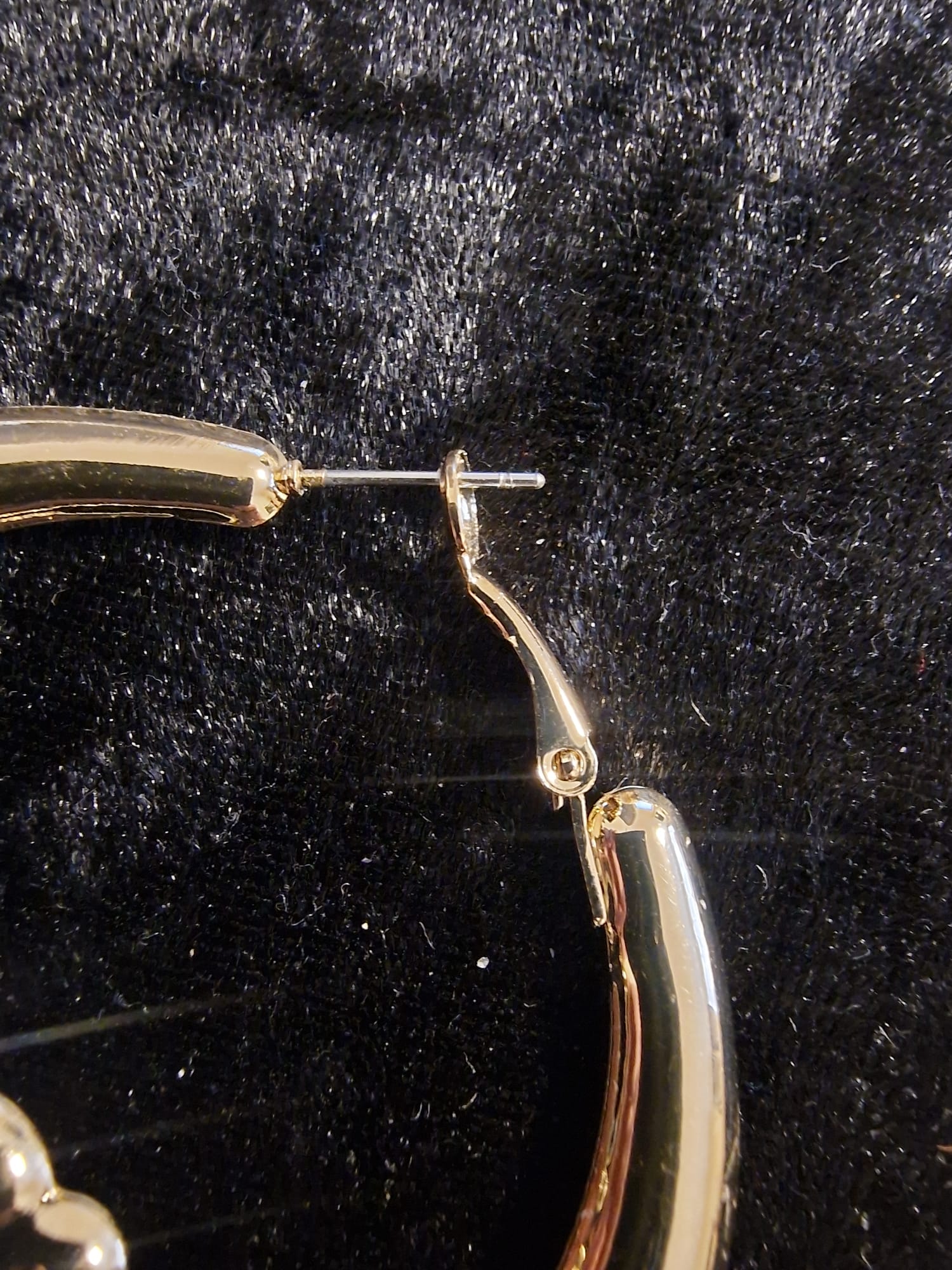 Large Gold Plated Claddagh Hoop Earrings — 60mm