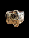 Men's Gold Plated Buckle Ring