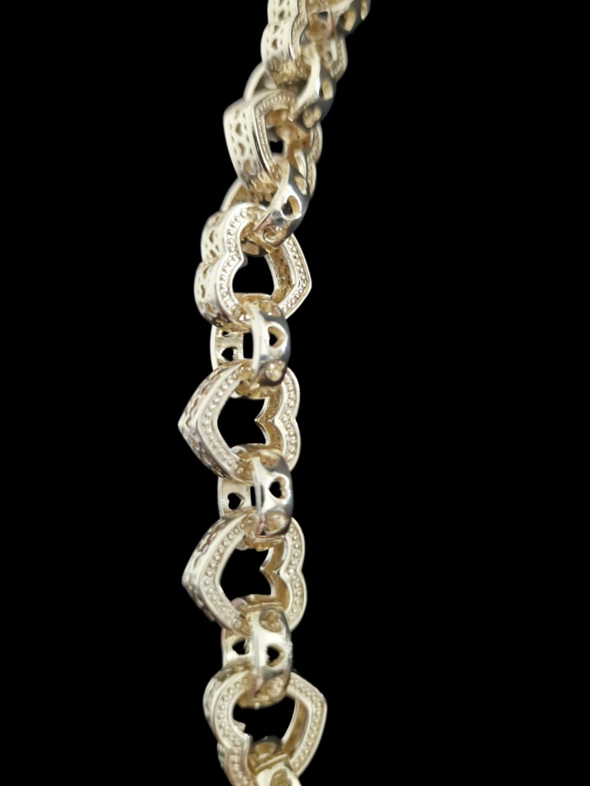 Gold Plated Heart Belcher Chain & Bracelet Set | 13mm Albert Clasp