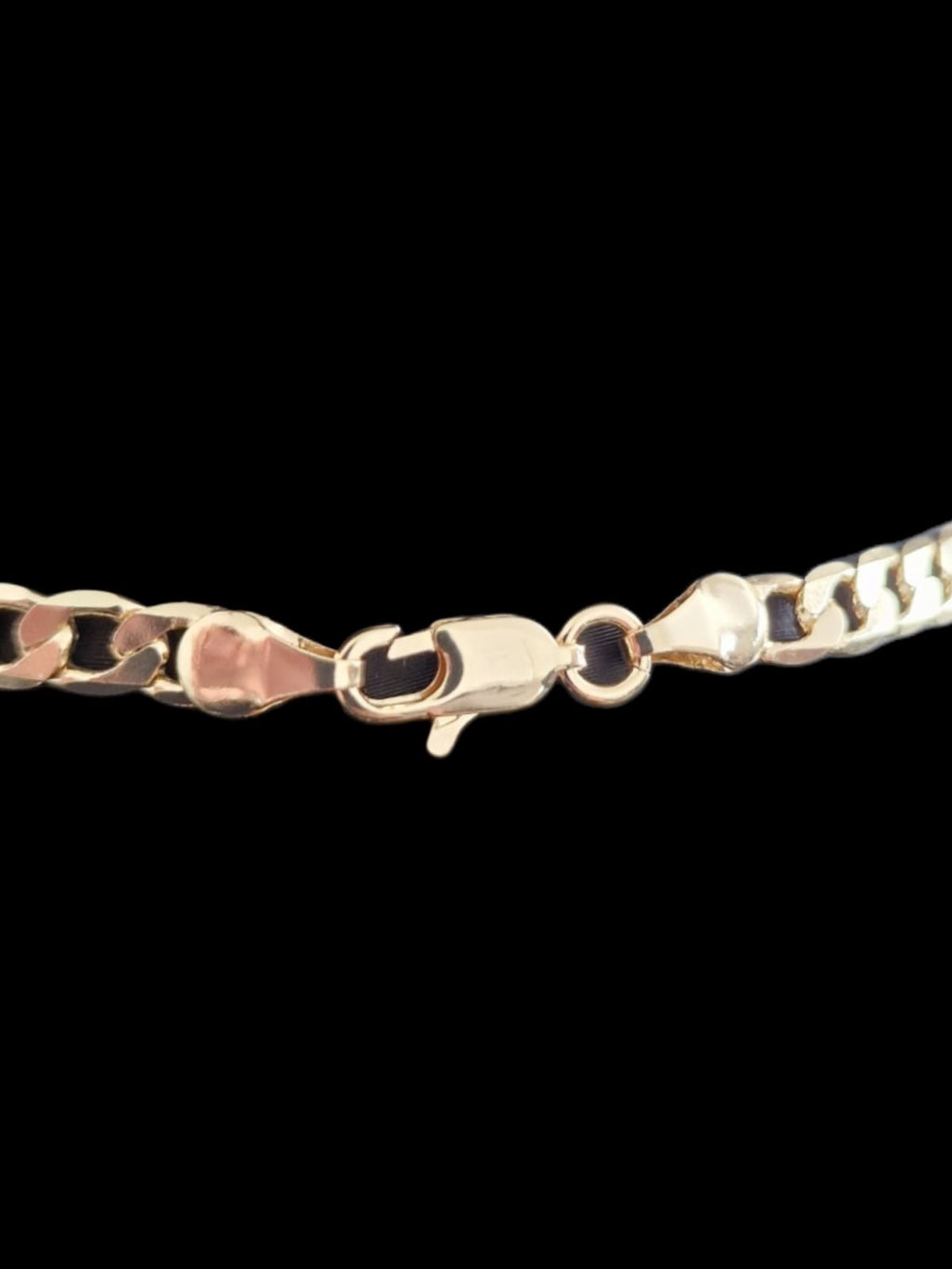 Gold Plated Curb Chain & Angelica Pendant – 5mm / 8mm