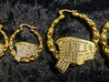 18k Gold Plated 30mm or 45mm Hoop Earrings – Vardo Gypsy Wagon