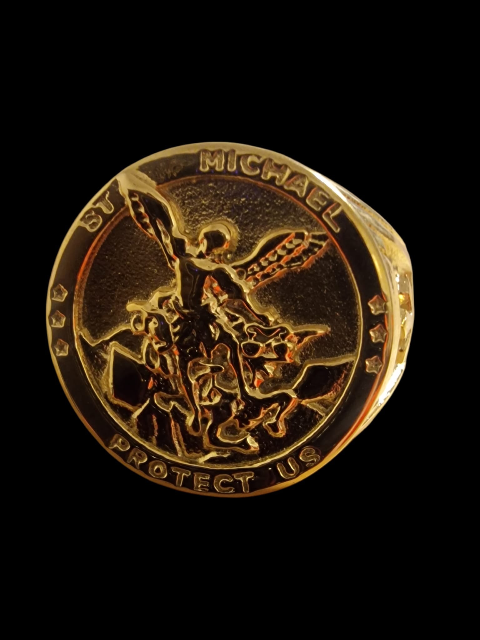 Gold Plated Sovereign Style Ring