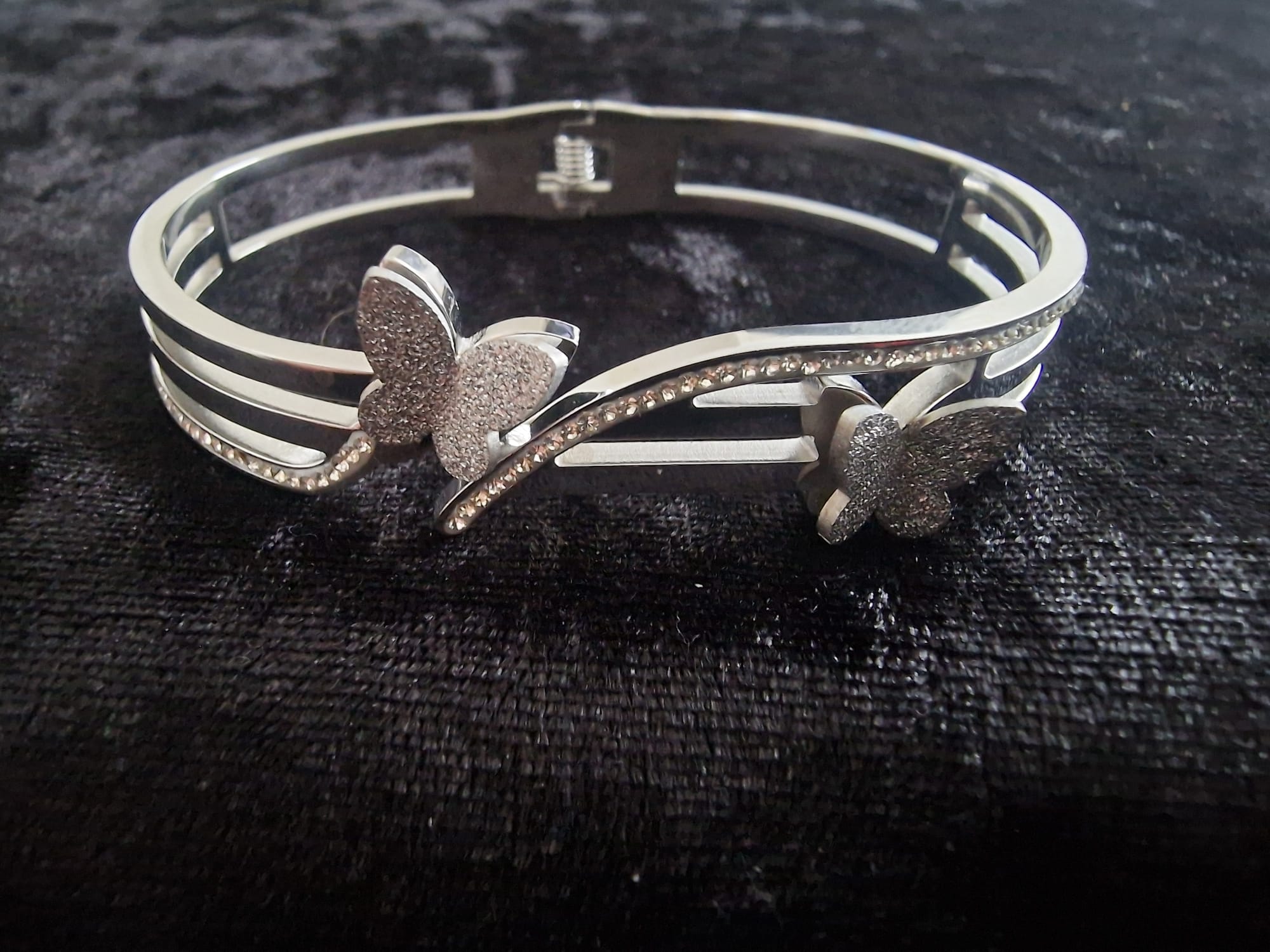 Encrusted Butterfly Bangle