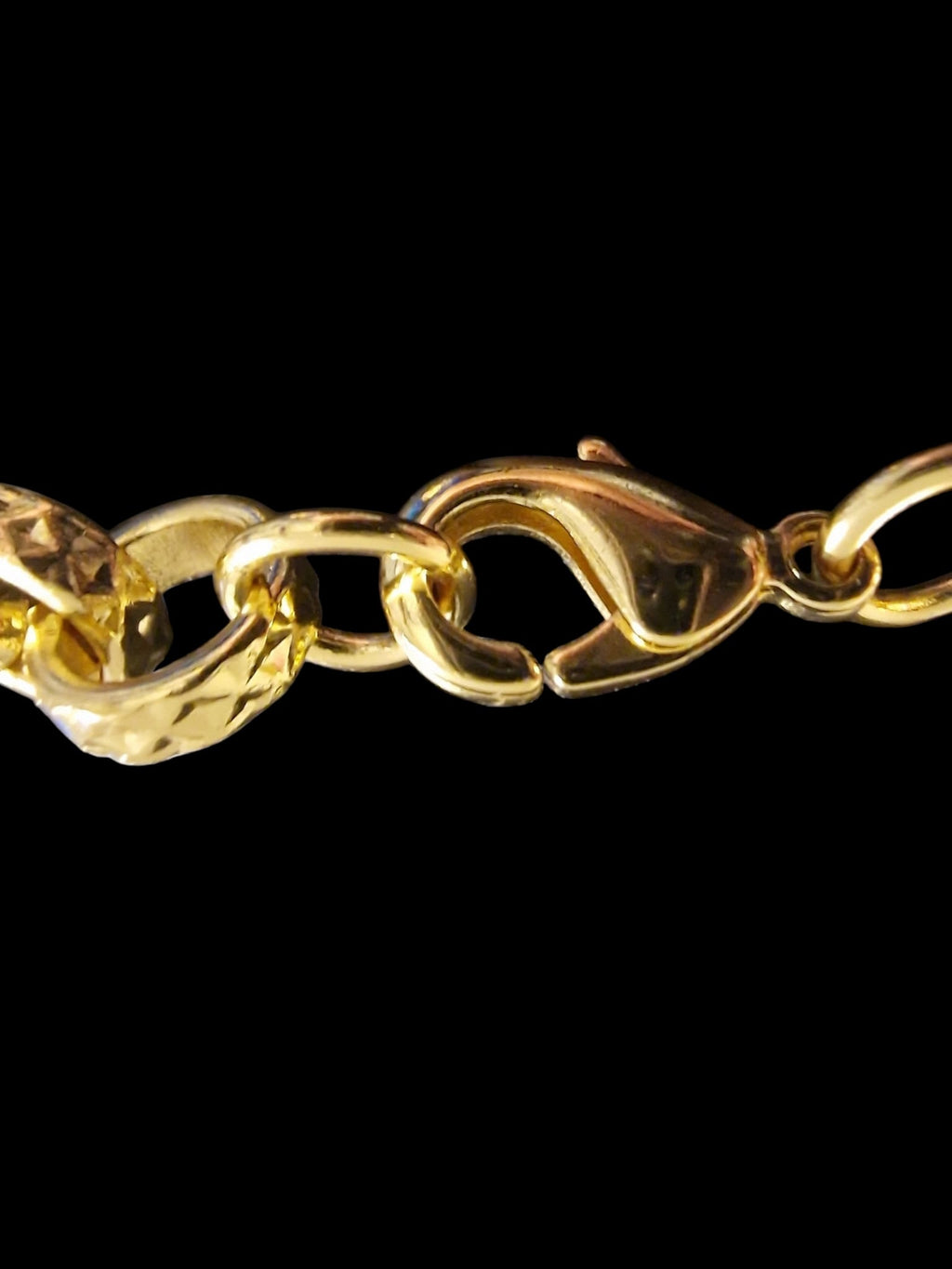 24" (9mm) Gold Plated Belcher Chain  &  Rag Doll Pendant