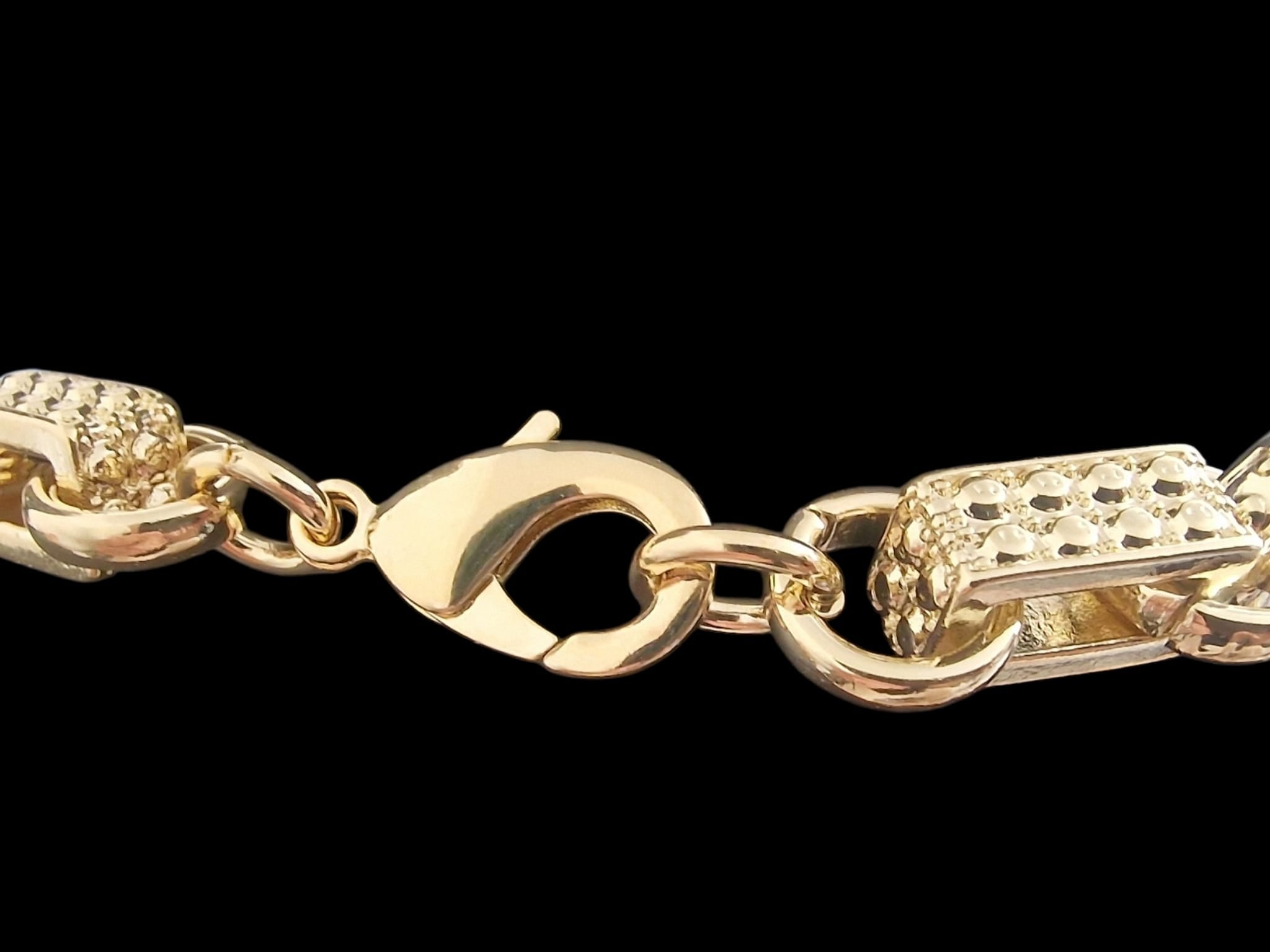24" (10mm) Gold Plated Gypsy Belcher Chain, matching bracelet available