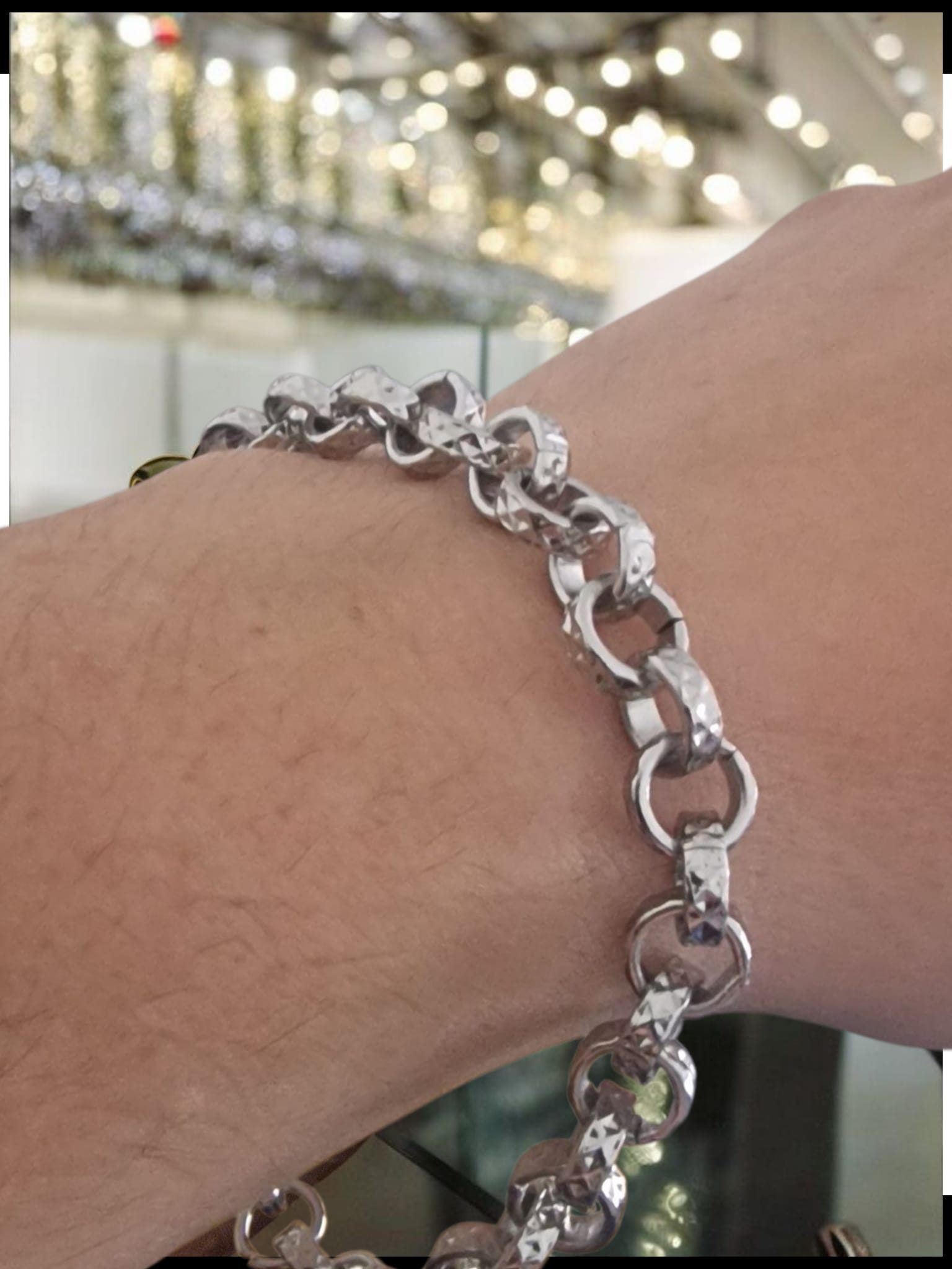 24" (9mm) Silver Plated Belcher Chain & 9" Matching Bracelet