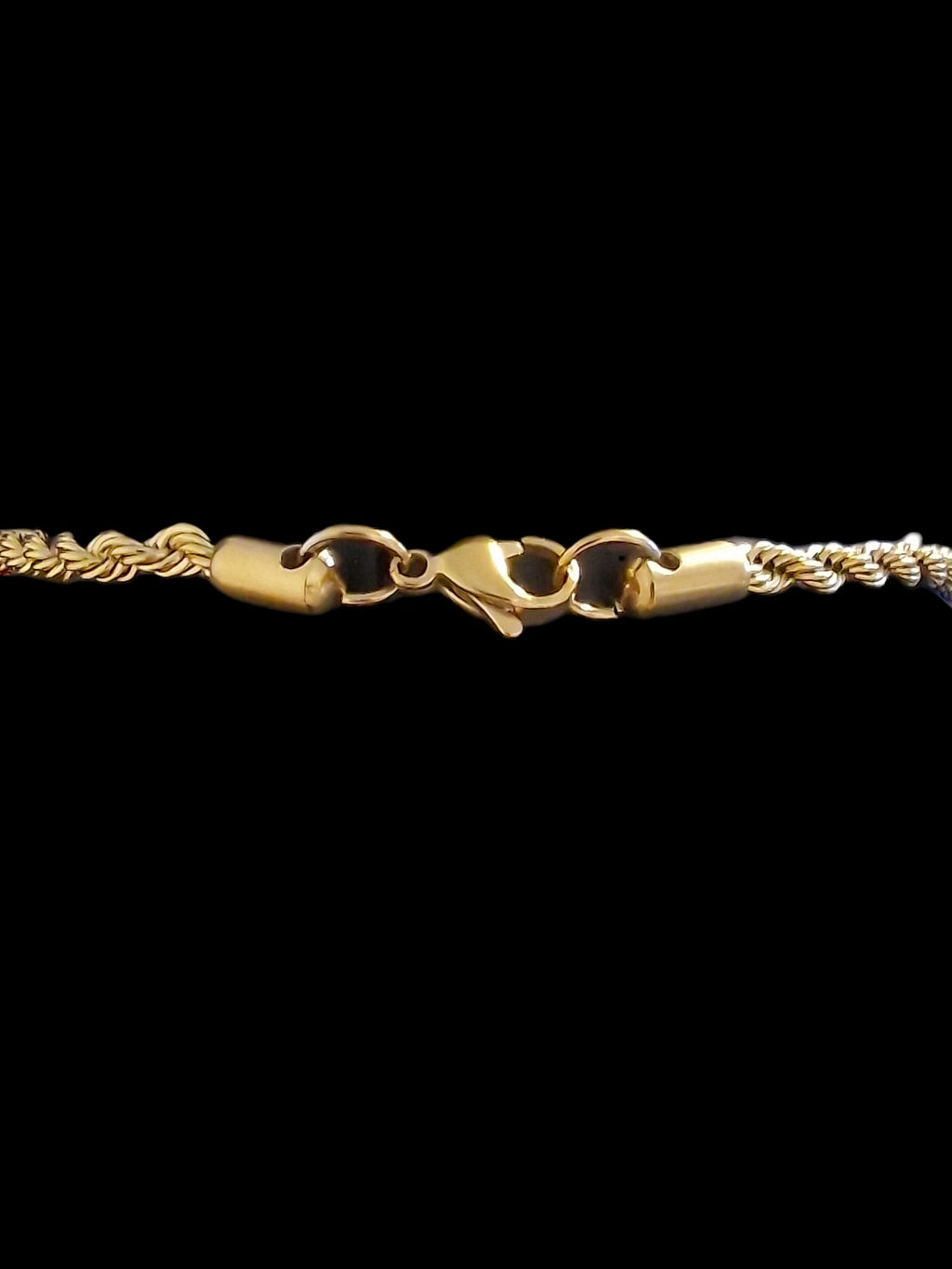 Gold Plated Rope Chain & Skeleton Motorbike Pendant