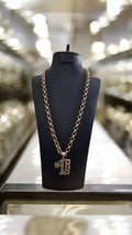 24" Gold Plated Belcher Chain & Number 1 Dad Pendant