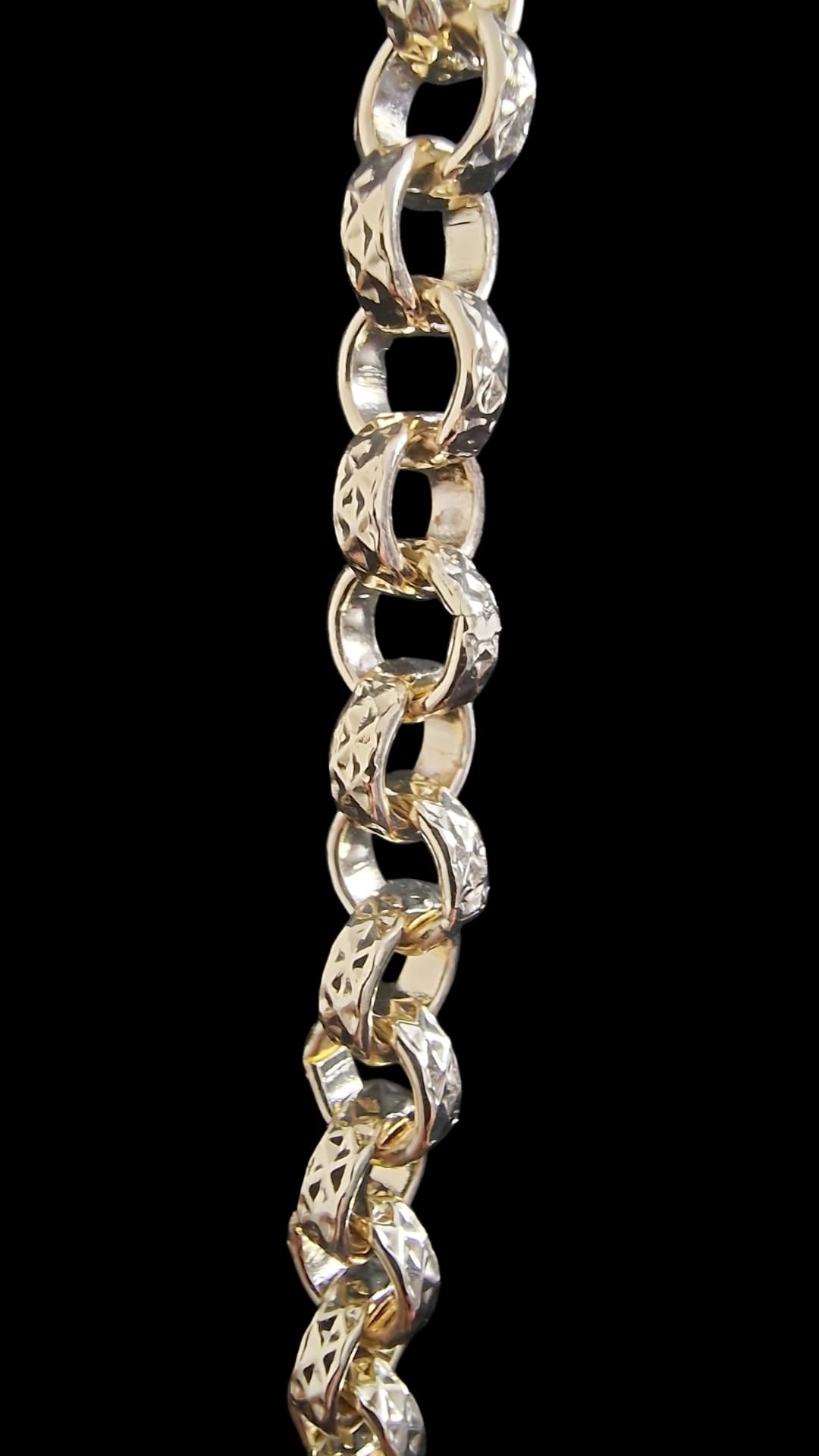 24" Gold Plated Belcher Chain & Horse Pendant (9mm)