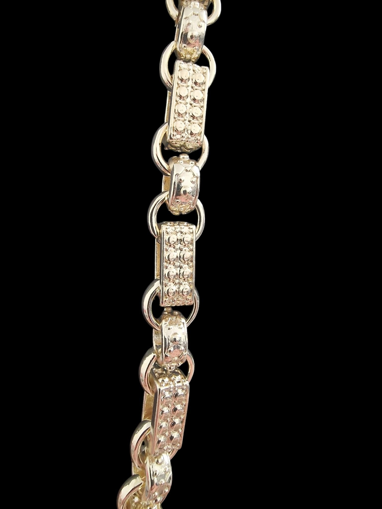 24" (10mm) Gold Plated Gypsy Belcher Chain, matching bracelet available