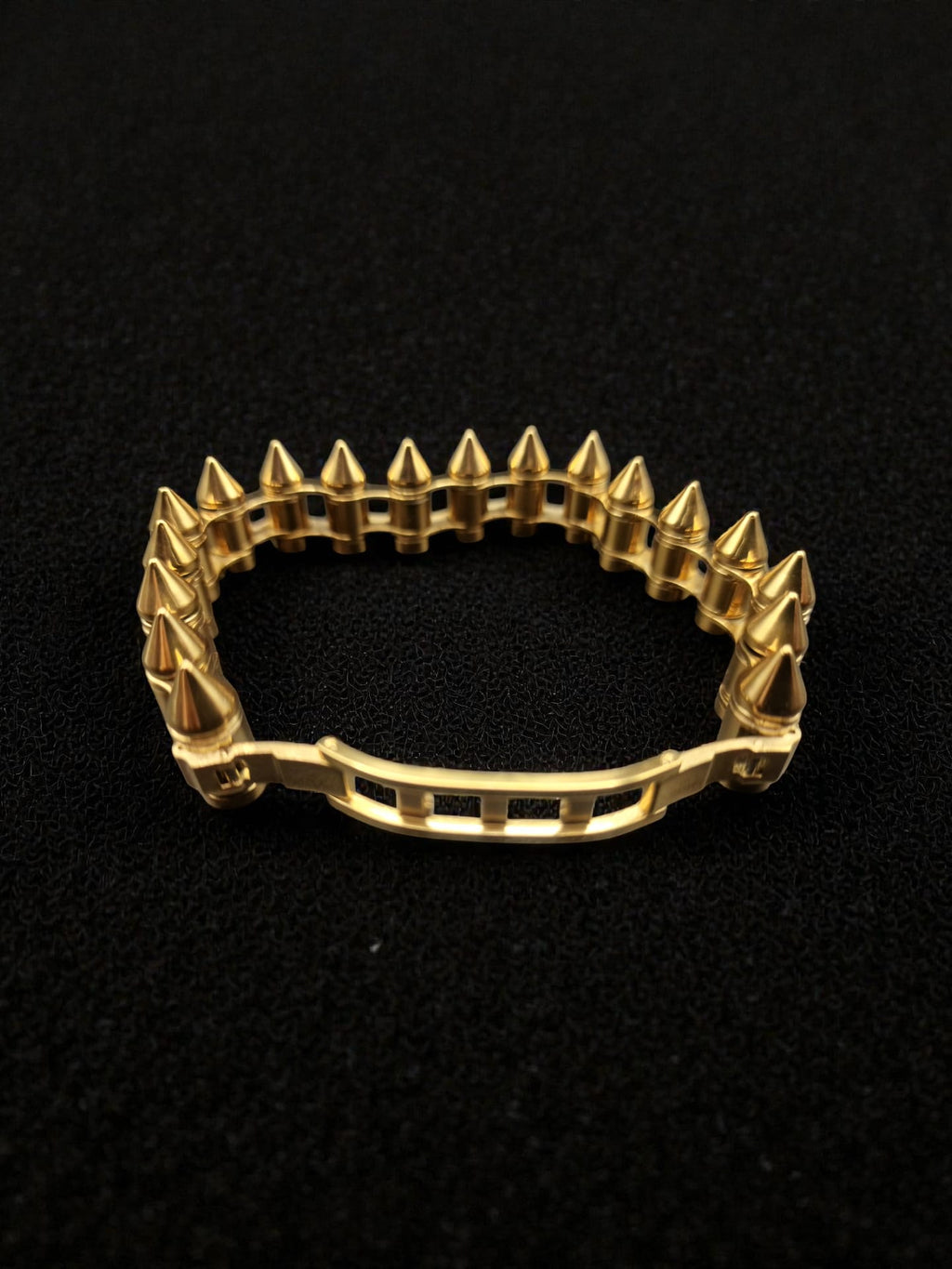 Gold Plated Bullet Link Bracelet Bling Bangle Hunting Hunter Shotgun Rifle