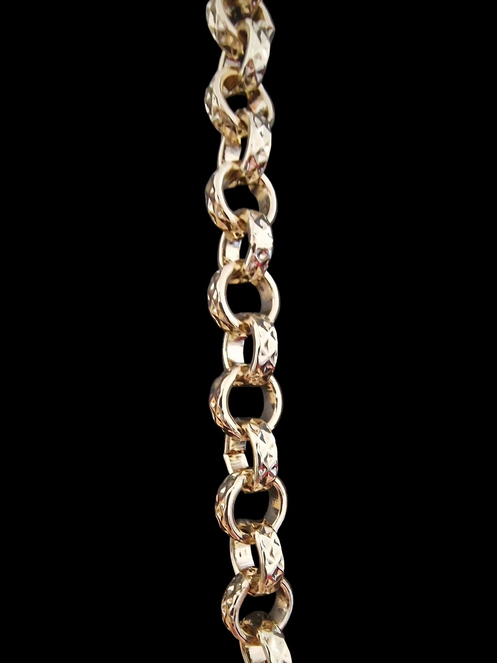 24" (9mm) Gold Plated Belcher Chain  &  Rag Doll Pendant